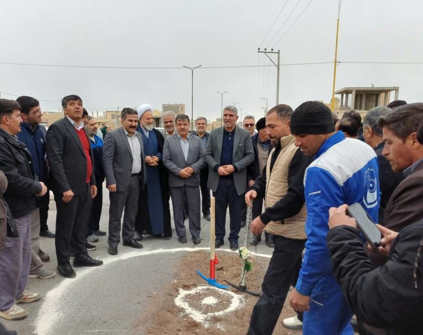آغاز عملیات اجرایی شبکه جمع‌آوری فاضلاب مسکن مهر تودشک همزمان با دهه فجر
